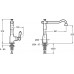 Смеситель для кухни Jacob Delafon Louise (E24367-CP) хром/белый