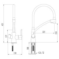 Смеситель для кухни Lemark Comfort (LM3070C-Green)