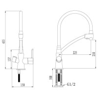 Смеситель для кухни Lemark Comfort (LM3070C)