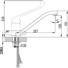 Смеситель для кухни Lemark Project (LM4604C)