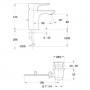 Смеситель для рааковны Jacob Delafon Aleo (E72275-4-CP)