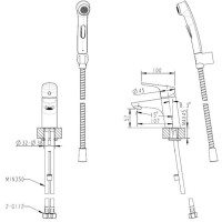 Смеситель для раковины Bravat Drop (F14898C-2)