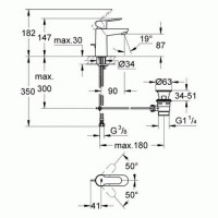 Смеситель для раковины Grohe BauEdge (23328000)