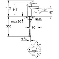 Смеситель для раковины Grohe BauLoop (23336000)