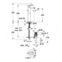 Смеситель для раковины Grohe BauLoop (32856000) высокий