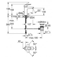 Смеситель для раковины Grohe BauLoop M-Size (23762000)