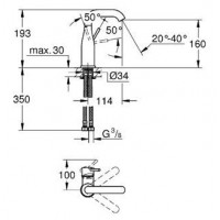 Смеситель для раковины Grohe Essence New (23463001)