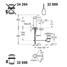 Смеситель для раковины Grohe Essence New (32898001)