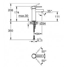 Смеситель для раковины Grohe Essence New (34294001)