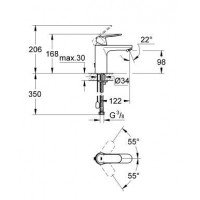 Смеситель для раковины Grohe Eurosmart Cosmopolitan (23326000)