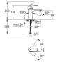 Смеситель для раковины Grohe Eurosmart Cosmopolitan (23327KW0) черный сатин