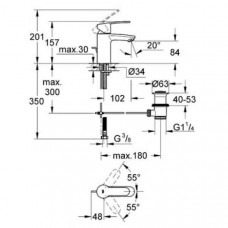 Смеситель для раковины Grohe Eurostyle Cosmopolitan (33552002)