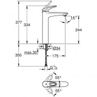 Смеситель для раковины Grohe Eurostyle New (23570003)