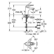 Смеситель для раковины Grohe Eurostyle New (33558003)