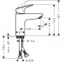 Смеситель для раковины Hansgrohe Logis 100 (71101000)