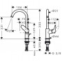 Смеситель для раковины Hansgrohe Logis 210 (71130000)