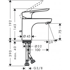 Смеситель для раковины Hansgrohe Logis E 70 (71160000)