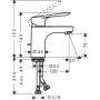 Смеситель для раковины Hansgrohe Logis E 70 (71160000)