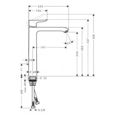 Смеситель для раковины Hansgrohe Metris (31082000)