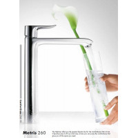 Смеситель для раковины Hansgrohe Metris (31184000) высокий