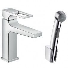 Смеситель для раковины Hansgrohe Metropol Loop 110 (74522000) с гигиеническим душем