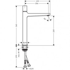 Смеситель для раковины Hansgrohe Metropol Select 260 (32572000)