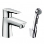 Смеситель для раковины Hansgrohe Talis E (71729000) с гигиеническим душем