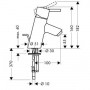 Смеситель для раковины Hansgrohe Talis S (32020000)