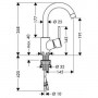 Смеситель для раковины Hansgrohe Talis S (32070000)