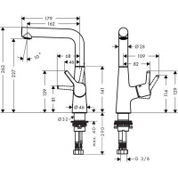 Смеситель для раковины Hansgrohe Talis S New 210 (72105000)