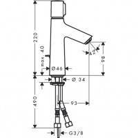 Смеситель для раковины Hansgrohe Talis Select S (72042000)