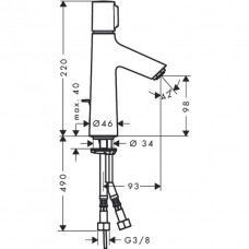 Смеситель для раковины Hansgrohe Talis Select S (72042000)