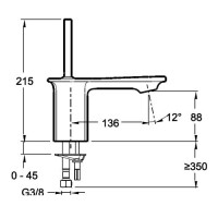 Смеситель для раковины Jacob Delafon Stance (E14760-CP)