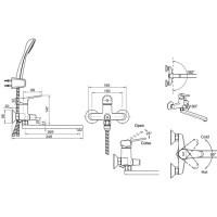 Смеситель для ванны Bravat Eco (F6111147C-LB)