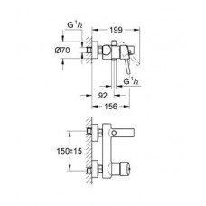 Смеситель для ванны Grohe Concetto (32211001)