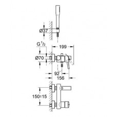 Смеситель для ванны Grohe Concetto (32212001)