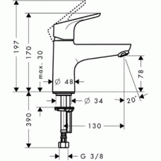 Смеситель для ванны Hansgrohe Focus E2 (31931000)