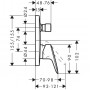 Смеситель для ванны Hansgrohe Logis (71405000) скрытого монтажа