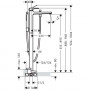 Смеситель для ванны Hansgrohe Metropol Lever (32532000) напольный