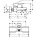 Смеситель для ванны Hansgrohe Metropol Lever (32540000)