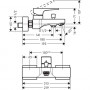 Смеситель для ванны Hansgrohe Metropol Lever (32540000)