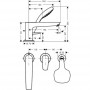 Смеситель для ванны Hansgrohe Talis E (71731000) на борт ванной