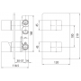 Смеситель для ванны и душа Bossini Cube New (Z00062.030) скрытого монтажа