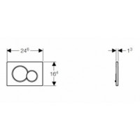 Смывная клавиша Geberit Sigma 01 (115.770.21.5) (хром глянцевый)