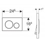 Смывная клавиша Geberit Sigma 01 (115.770.JQ.5) (матовый хром)