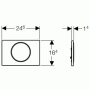 Смывная клавиша Geberit Sigma 10 New (115.758.KJ.5) (белый/хром)