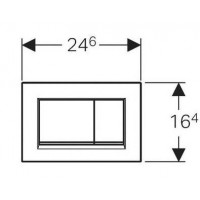 Смывная клавиша Geberit Sigma 30 (115.883.11.1) (матовый белый)