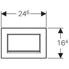 Смывная клавиша Geberit Sigma 30 (115.893.KX.1) (хром структурный/хром глянцевый)