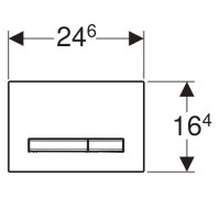Смывная клавиша Geberit Sigma 50 New (115.788.SD.2) (рамка зеркальное дымчатое стекло/кнопки сталь)