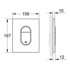 Смывная клавиша Grohe Arena Cosmopolitan (38844SH0) белый